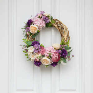 Blush Garden Faux Wreath